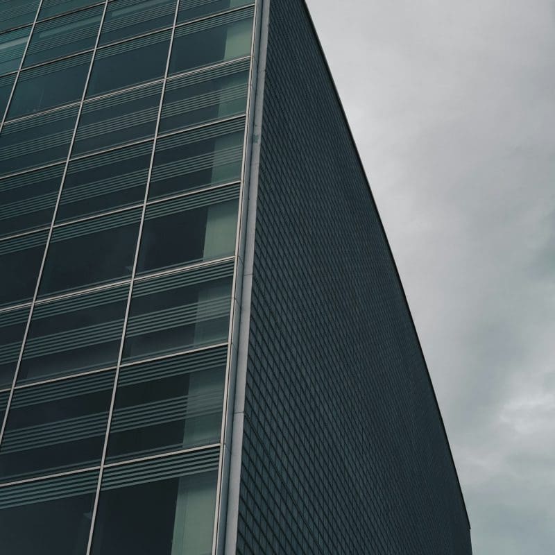 Detail of a business and finance building